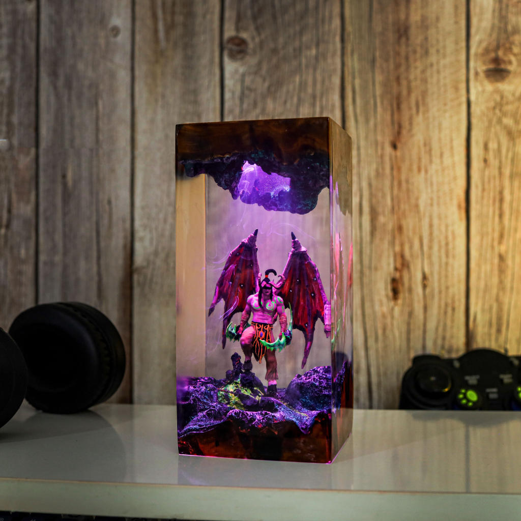 Illidan Stormrage Warcraft Night Light Ver 2 - Hirosart