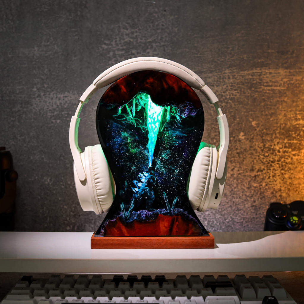 Godzilla Headphone Stand & Night Light - Hirosart