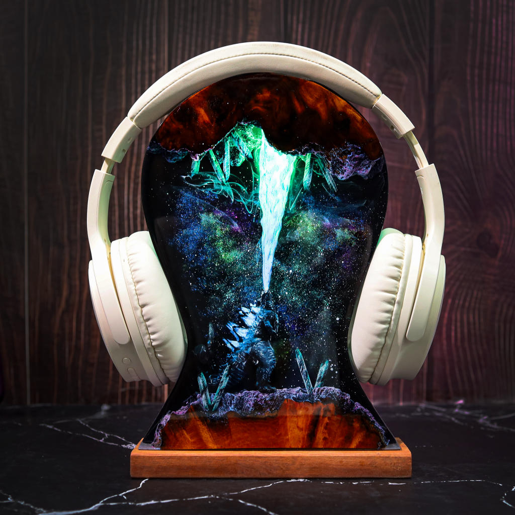 Godzilla Headphone Stand & Night Light - Hirosart
