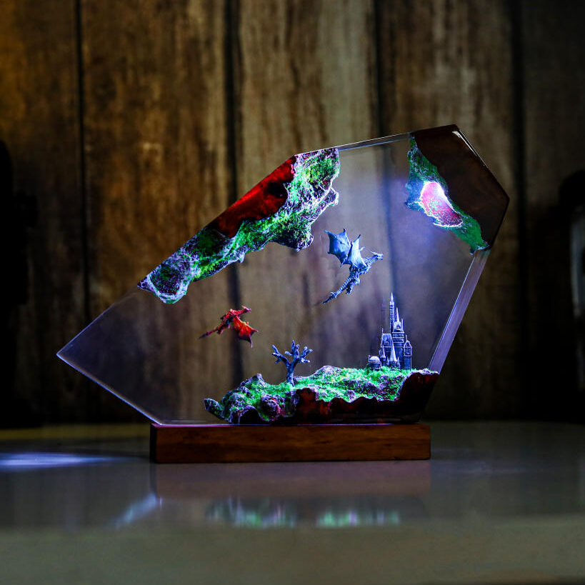 未開封 Dragon of Illumination ディスプレイセット Ice-Dragon-and-Fire-Dragon-