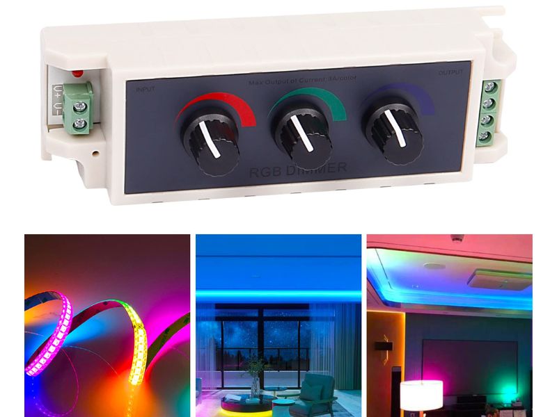 What is SMD RGB LED? A Beginner's Guide 8 A dimmer switch allows precise adjustment of SMD RGB LED brightness