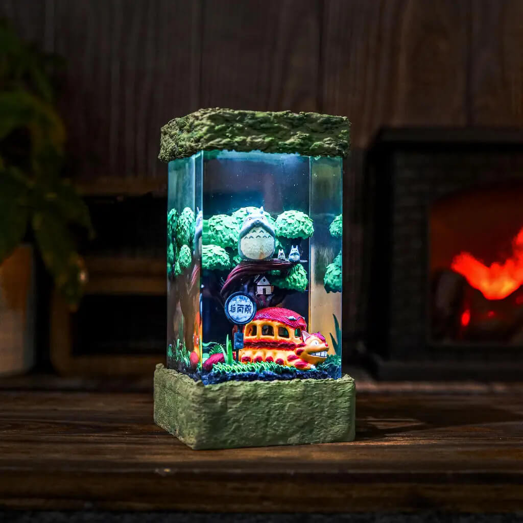 My Neighbor Totoro’s Catbus plastic base lamp
