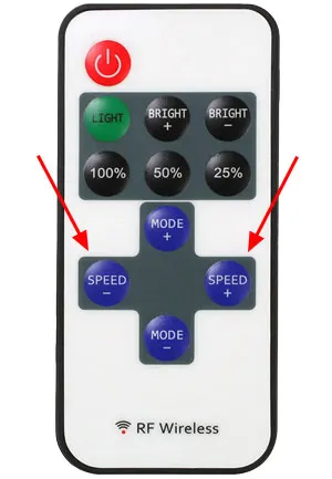 Why Is My LED Remote Not Working? Troubleshooting & Fix tips 5 Press and hold the SPEED +/- buttons for 5 - 10 seconds on the remote