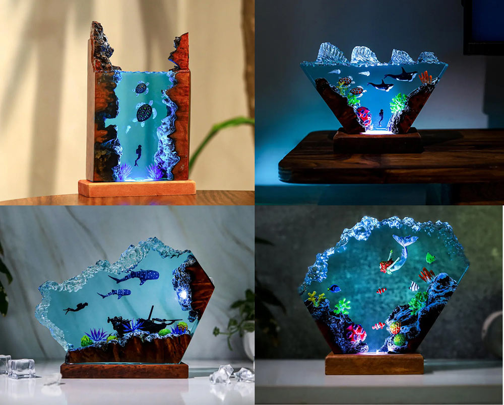 The diverse shapes available allow customers to choose an ocean-themed lamps lamp that fits their personal style