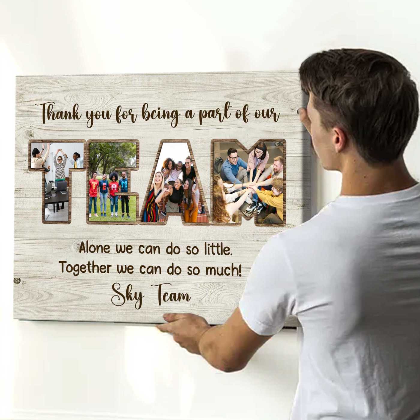 55+ Best Meaningful Farewell Gifts For Coworker 69 A canvas print featuring the team or office, helping colleagues cherish the memories of their time together at work
