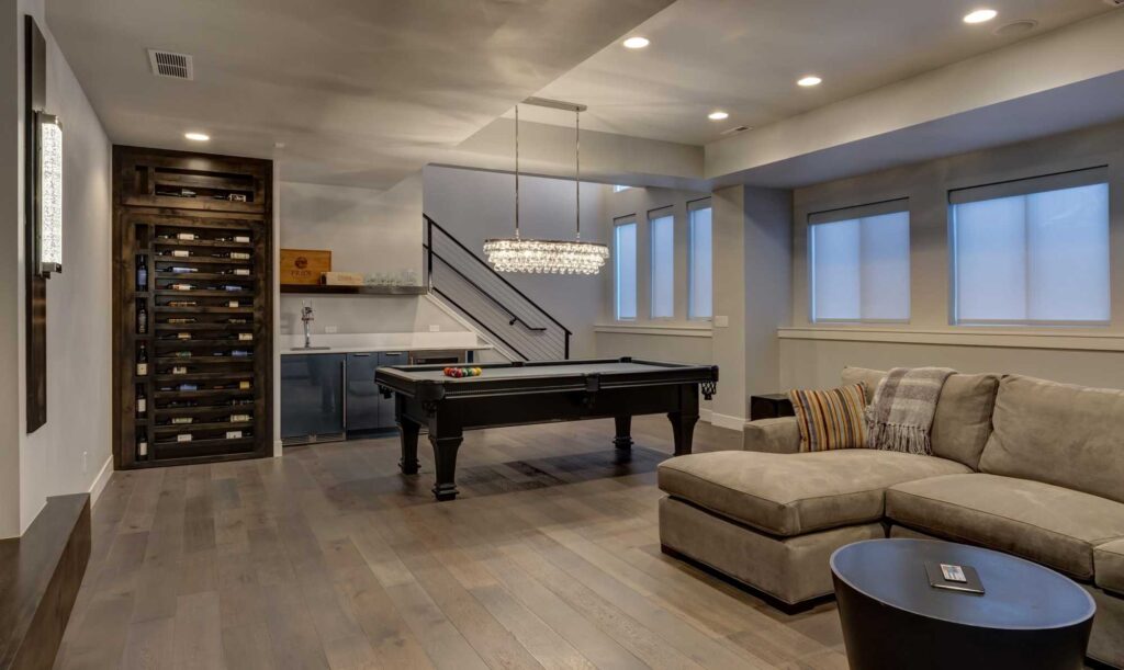 37+ Best Basement Game Room Ideas For Your Space 17 A neutral decor style makes repurposing effortless