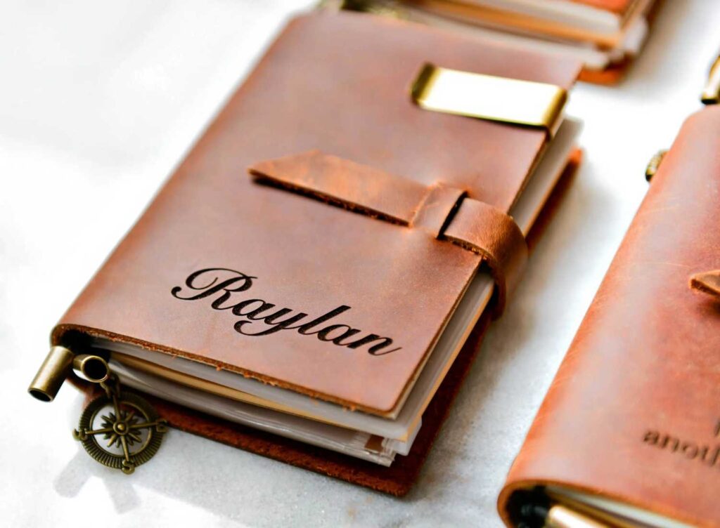 30+ Unique Luxury Corporate Gifts Ideas For Special Occasions 29 A personalized leather notebook reflects professionalism and supports idea keeping