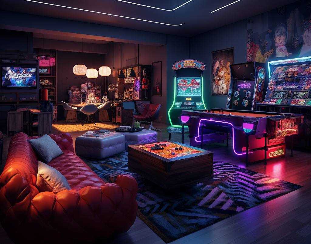 37+ Best Basement Game Room Ideas For Your Space 12 Colorful lighting systems uplift the mood and enhance the gaming vibe