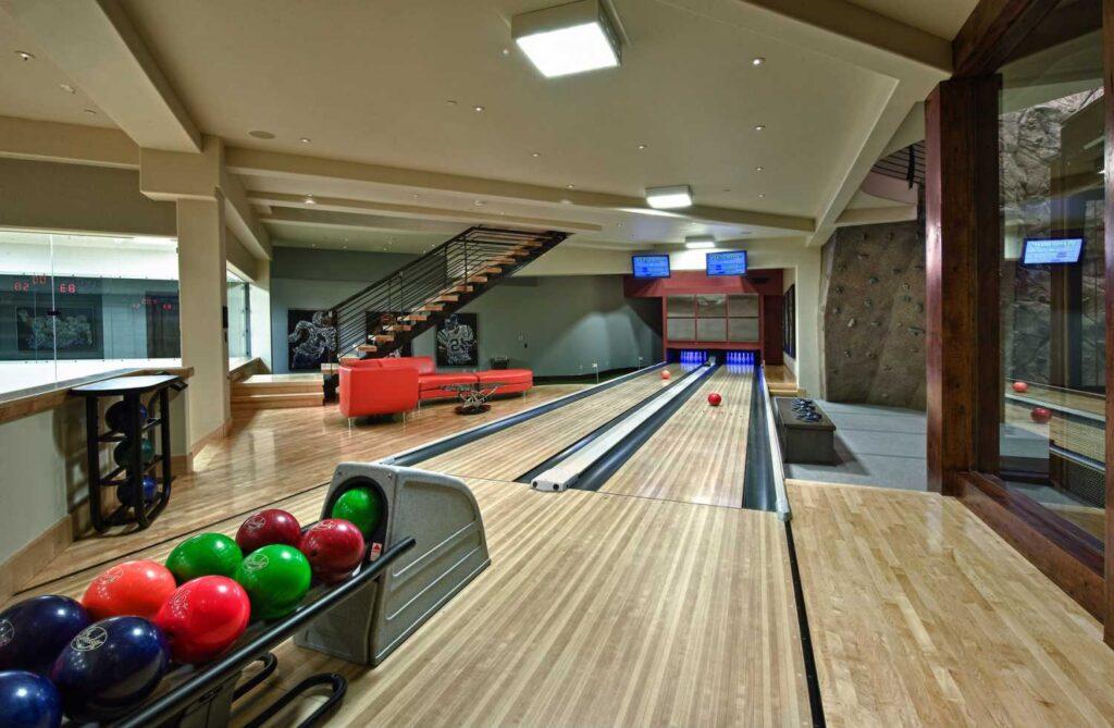 37+ Best Basement Game Room Ideas For Your Space 47 Glossy wood floors and neon lighting enhance the overall appeal