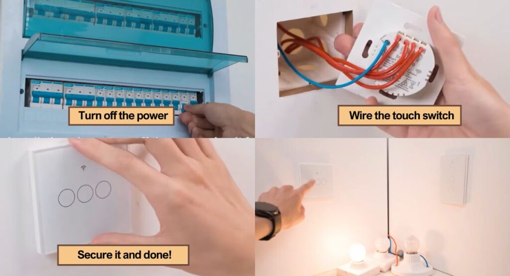 How To Turn On Lamp Without Switch - 16 Ways 33 How to replace an old switch with a touch smart switch