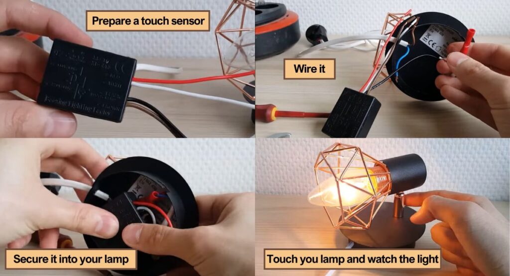 How To Turn On Lamp Without Switch - 16 Ways 29 How to turn on a lamp without a switch using a touch sensor