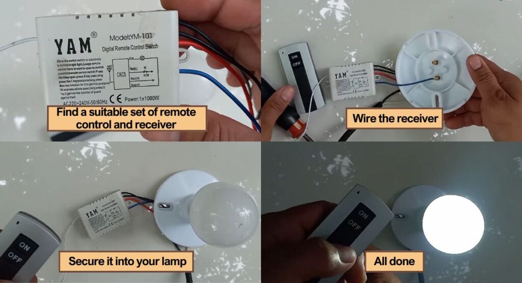 How To Turn On Lamp Without Switch - 16 Ways 26 How to turn on a lamp without a switch using the remote control
