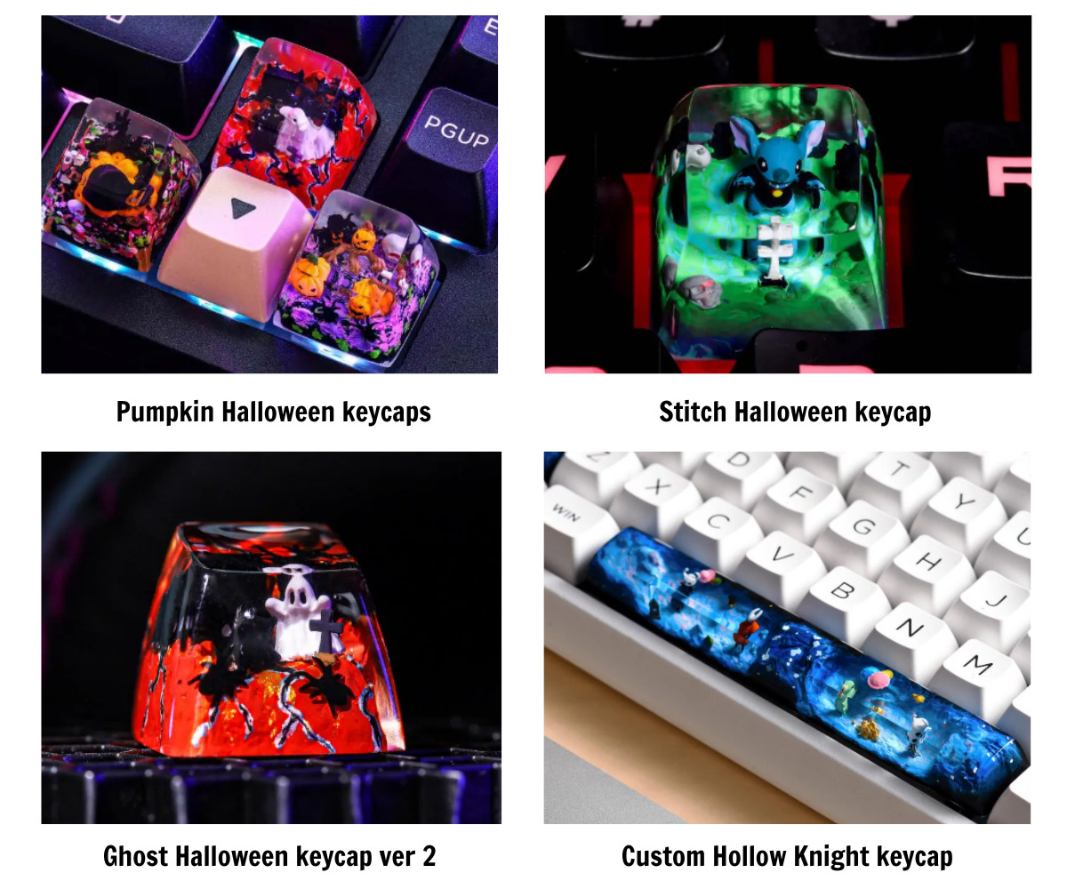 Halloween keycaps with haunting touch to your keyboard
