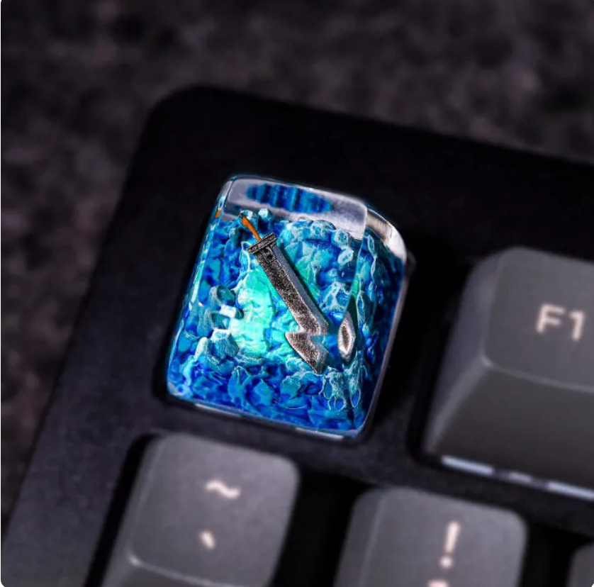Artisan keycap with unique design and delicate details 
