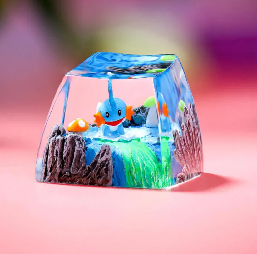 Mudkip Pokemon Keycap ver 2 brings playful charm and vibrant color to your keyboard