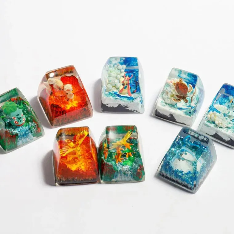 Artisan keycaps enhanced aesthetics and personalization