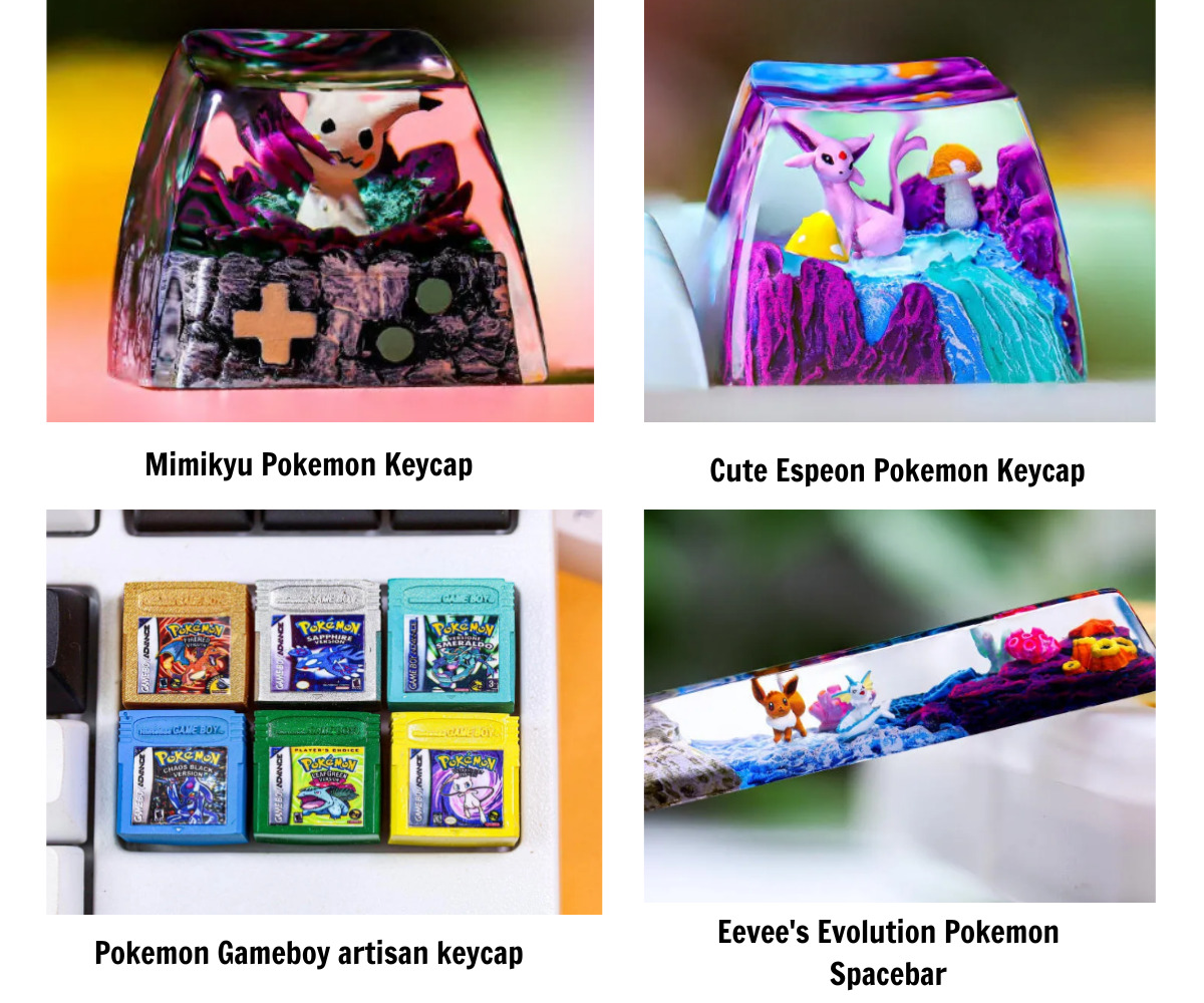 Pokémon keycaps make every keystroke a little more exciting