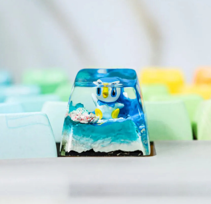 Hirosart's Pokémon Keycaps are crafted from resin and 3D-printed materials
