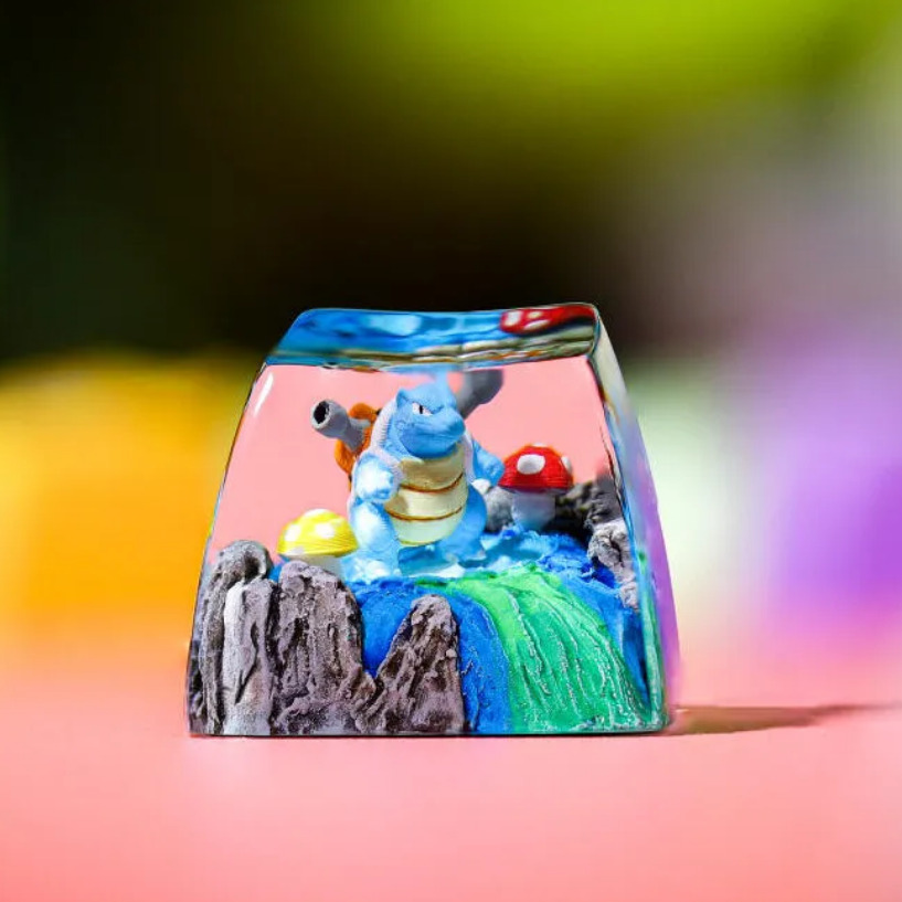 Blastoise Pokemon Keycap  adds inspiration to your workspace 