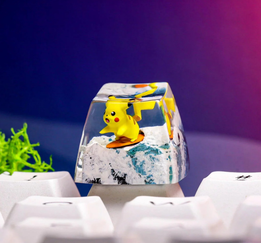 Surfing Pikachu Pokemon Keycap