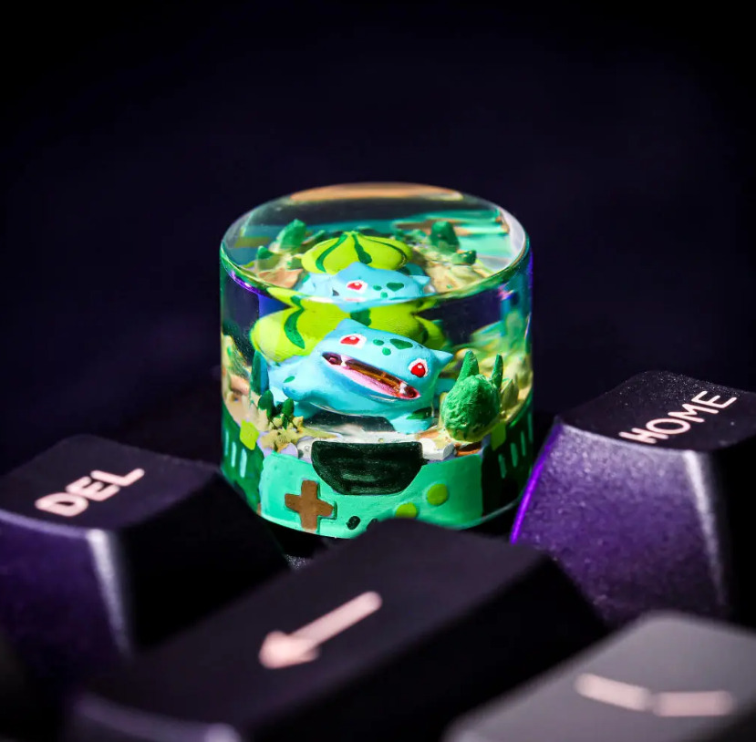 Bulbasaur Pokémon Keyboard Knob  offers smooth keypresses and boosts your experiences 