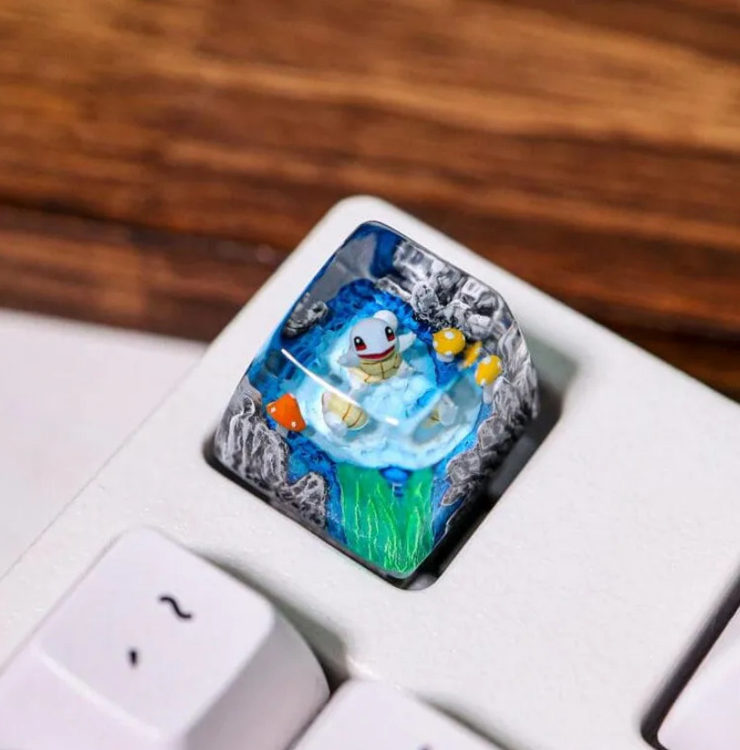 Pokémon Squirtle Artisan Keycap Ver 2 with eye catching details