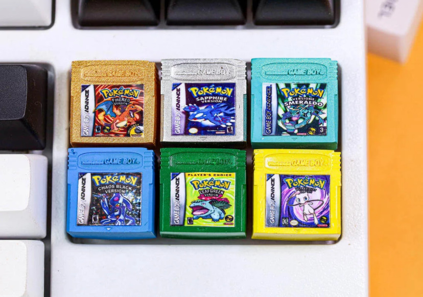 Pokemon Gameboy Cartridge keycap with a unique and detailed design