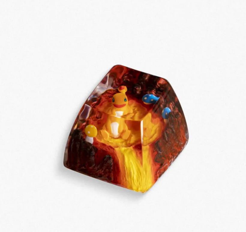 Charmander Pokemon keycap offers a touch of fun to your. keyboard