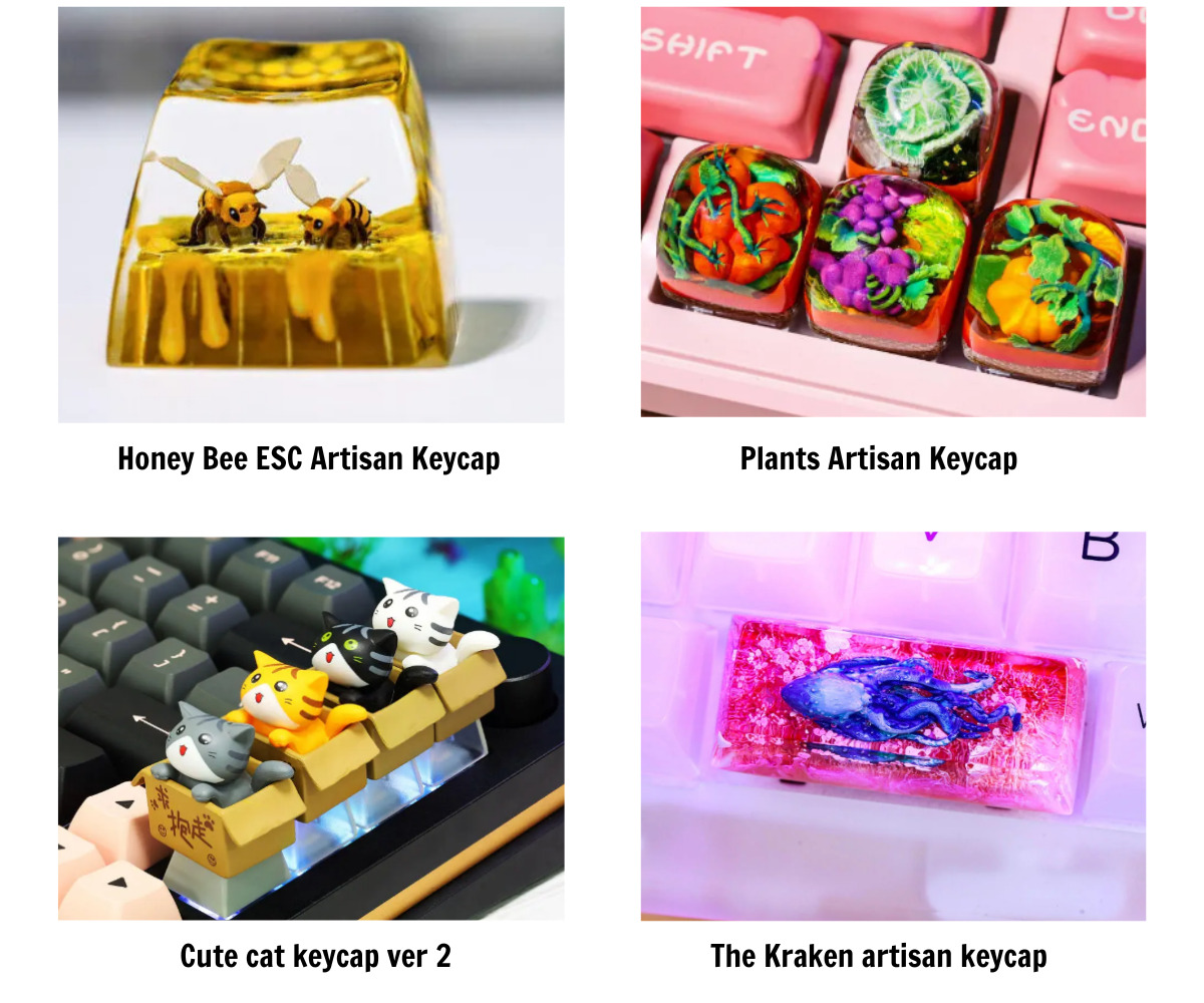 Cute keycaps bring charming aesthetics for your keyboard