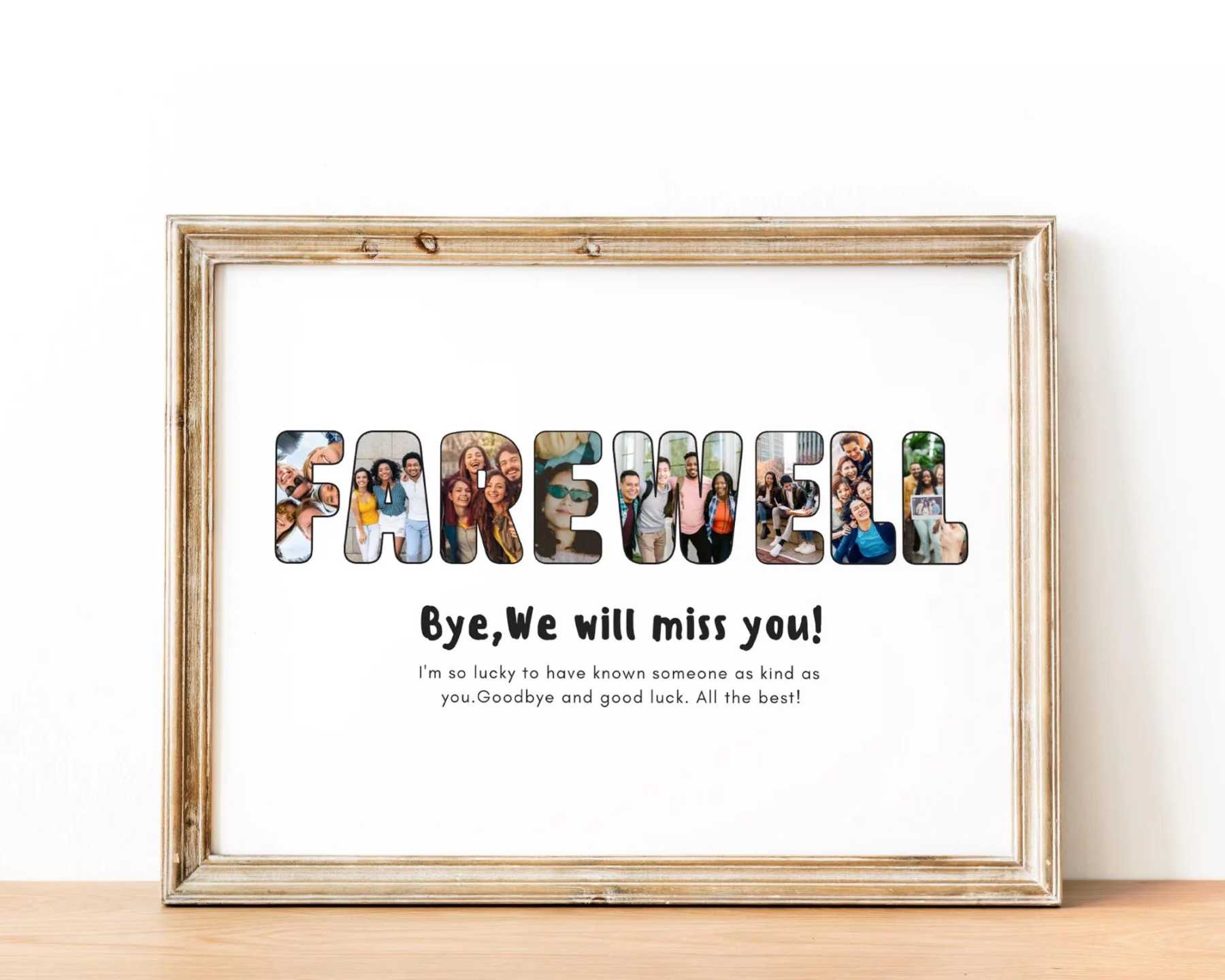 55+ Best Meaningful Farewell Gifts For Coworker 13 Personalized farewell canvas featuring messages from colleagues will be a heartfelt keepsake