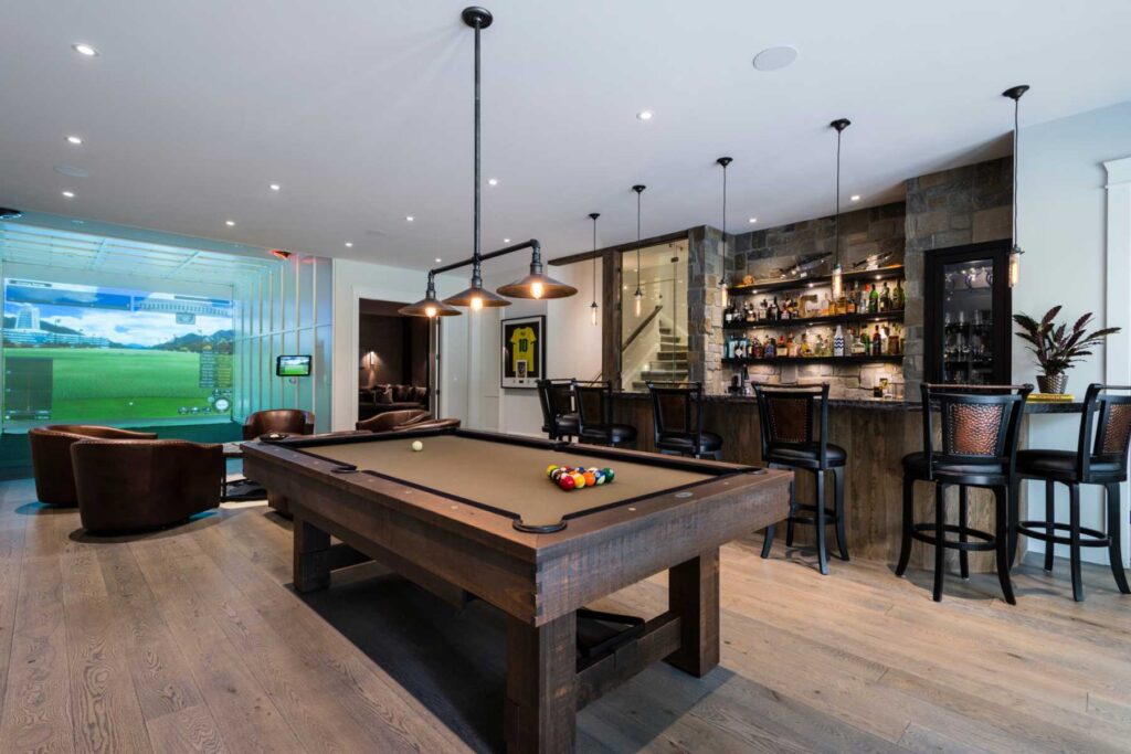 37+ Best Basement Game Room Ideas For Your Space 15 The bar area also doubles as a guest spot or casual party corner