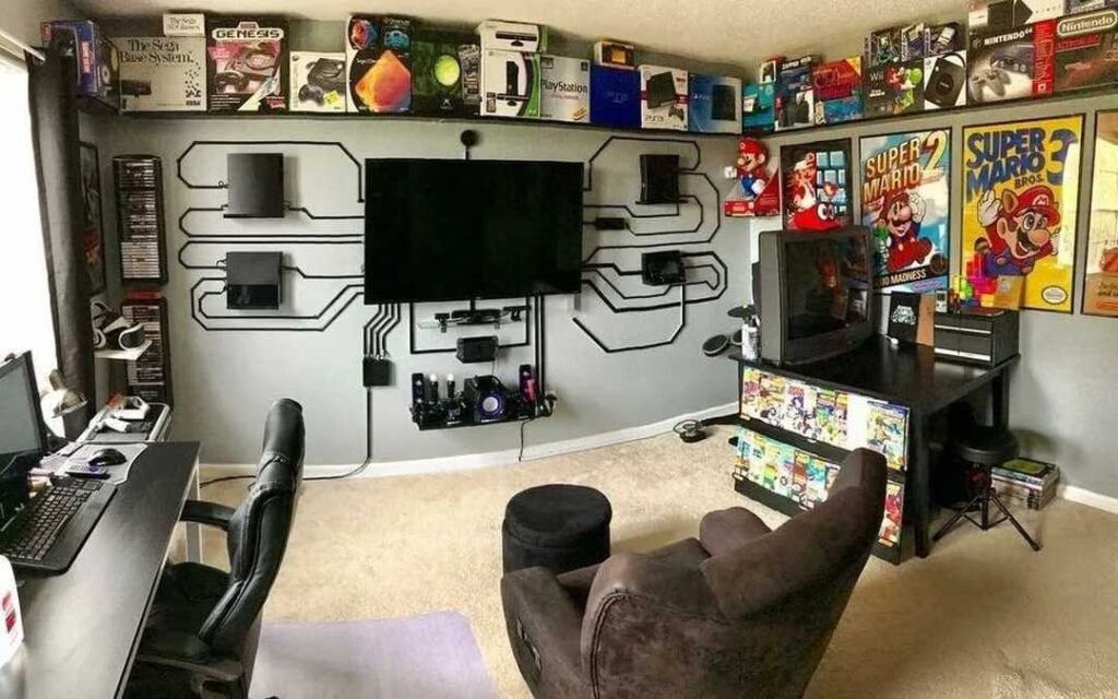 37+ Best Basement Game Room Ideas For Your Space 24 Vertical arrangements help maximize efficiency in smaller basements