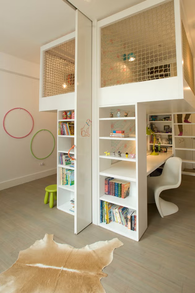 37+ Best Basement Game Room Ideas For Your Space 62 Wall-mounted shelves free up floor space for play