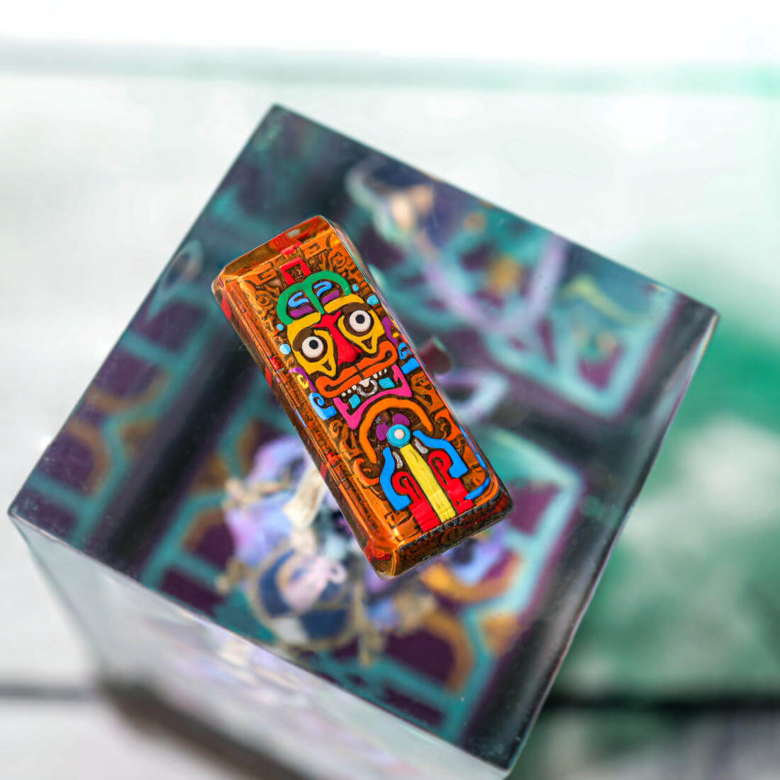 キーボード Artisan keycap- Eldamar Mictlan Alchemy GMK Mictlan Artisan Keycap Tray, Custom Mechanical