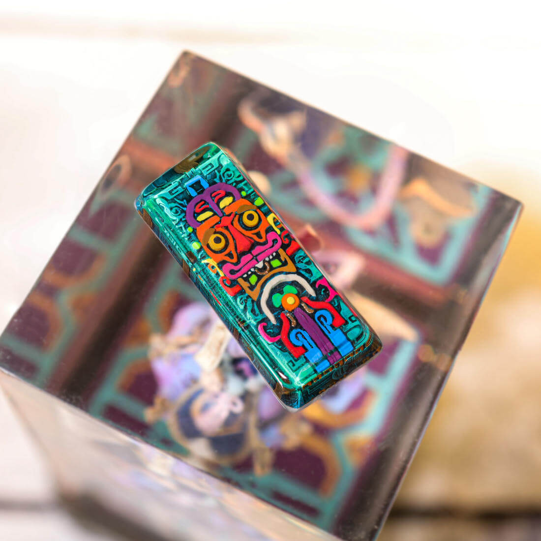 Aztec-Totem-Artisan-Keycap (4).Jpg Aztec totem artisan keycap