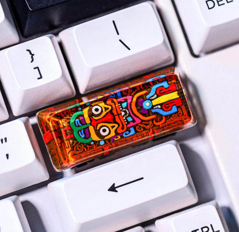 Aztec-Totem-Artisan-Keycap (9).Jpg Aztec totem artisan keycap
