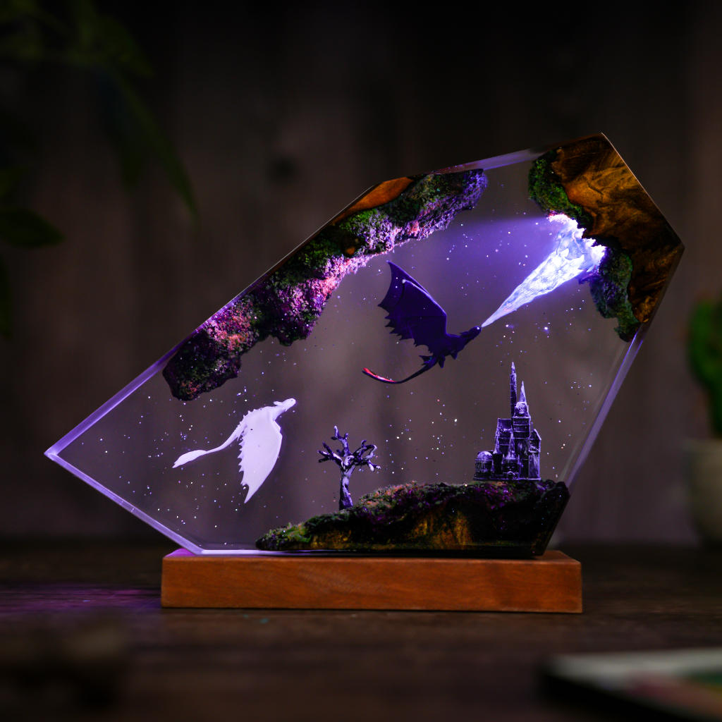 Flying Toothless and Light Fury Lamp Ver 2 6 Flying Toothless and Light Fury Lamp Ver 2