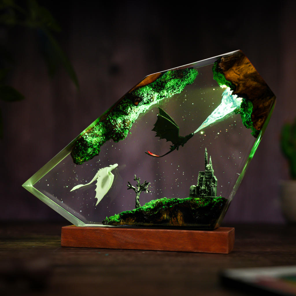 Flying Toothless and Light Fury Lamp Ver 2 1 Flying Toothless and Light Fury Lamp Ver 2