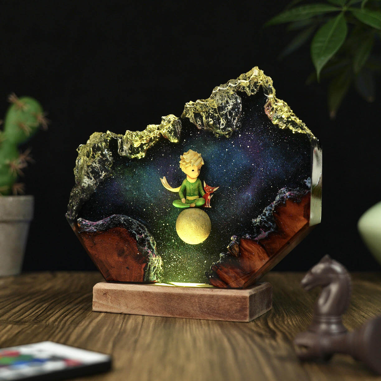 The Little Prince Night Light 4 The Little Prince Resin LED Lamp