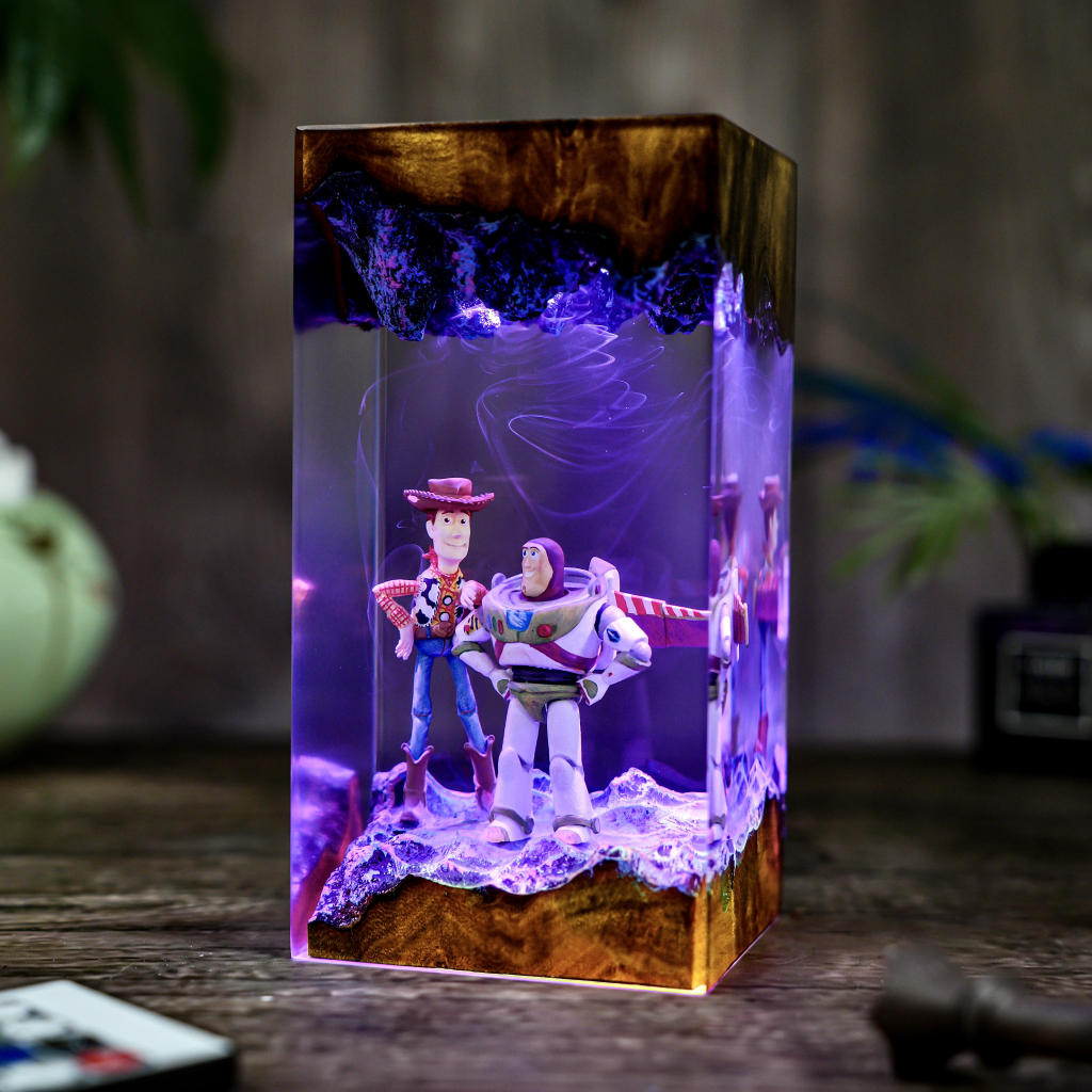 Toy Story バズ　ウッディ　置物　ライト Toy Story Night Light - Hirosart