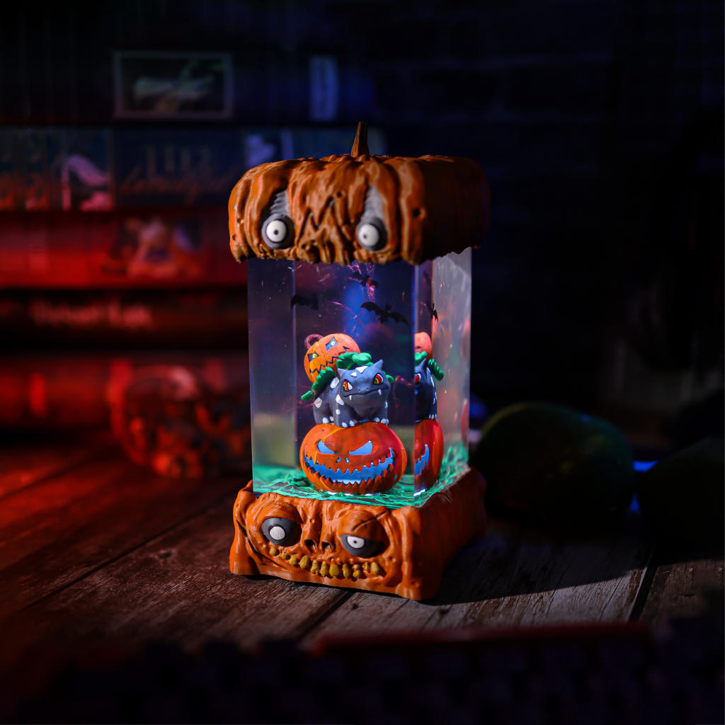 Bulbasaur Pokémon Halloween Lamp 9 Handmade Bulbasaur Halloween Desk Lamp
