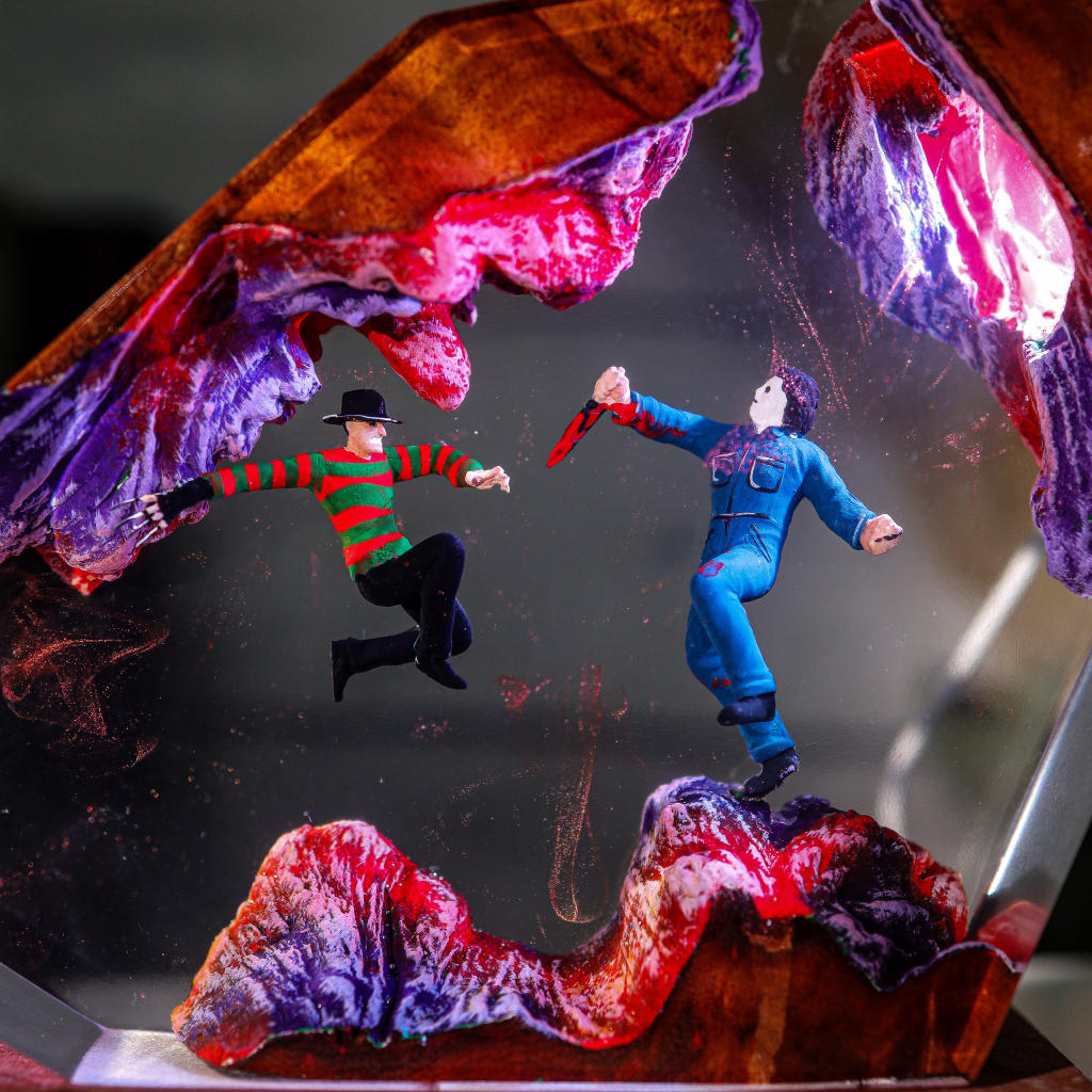 Freddy Krueger &Amp; Michael Led Lamp Freddy krueger & michael led lamp