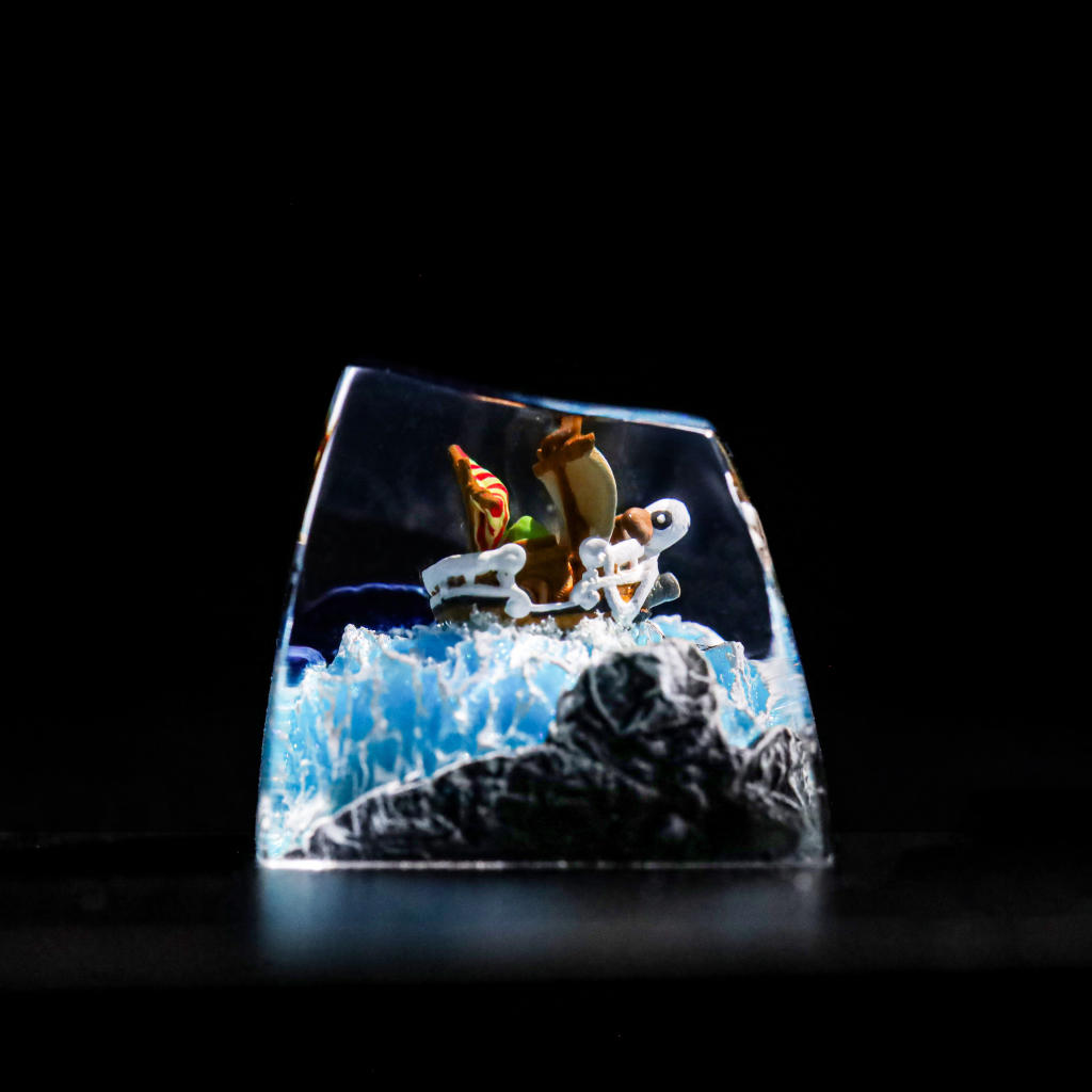 Going Merry One Piece Ship Keycap Handmade going merry keycap