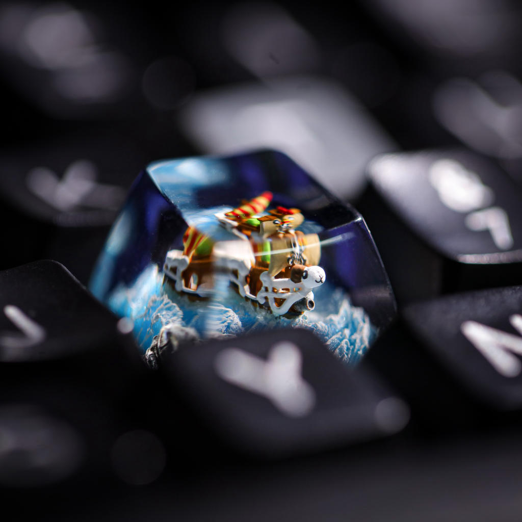 Going Merry Mechanical Keyboard Keycap One piece going merry resin keycap