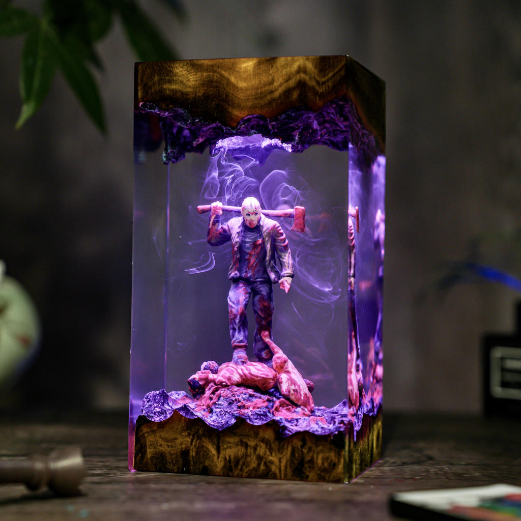 Jason Voorhees Friday the 13th Halloween Lamp - Hirosart