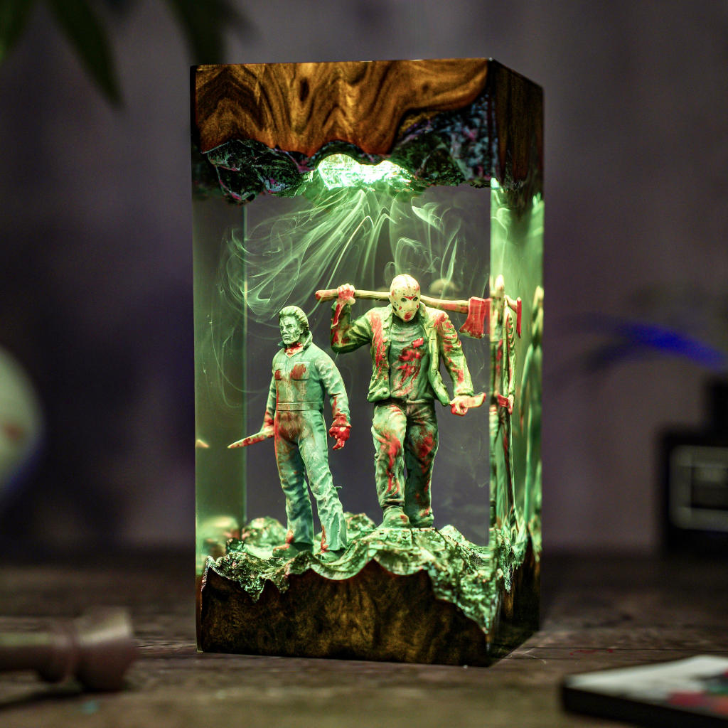 Michael & Jason Halloween Lamp 18 Creepy Halloween Night Light