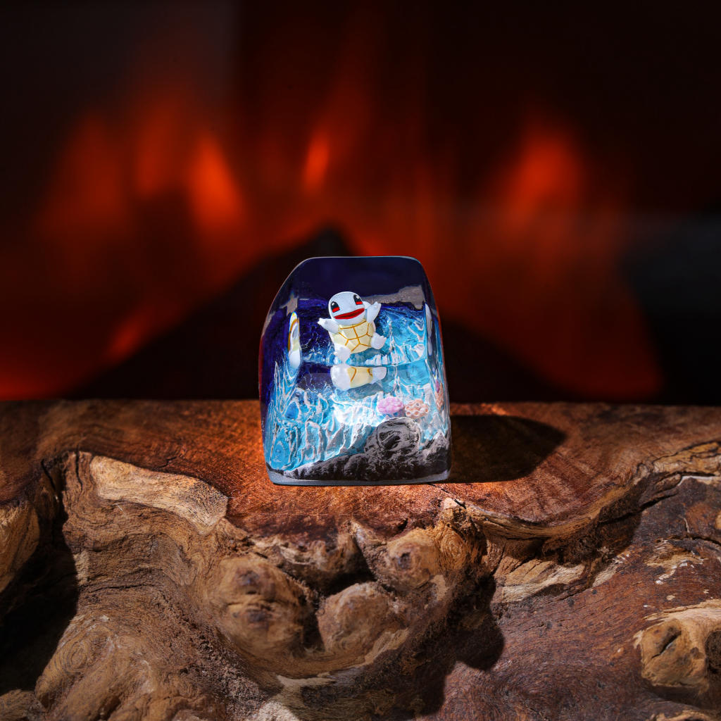 Pokémon Squirtle Artisan Keycap Ver 3 3 Pokémon Squirtle Mechanical Keyboard Keycap