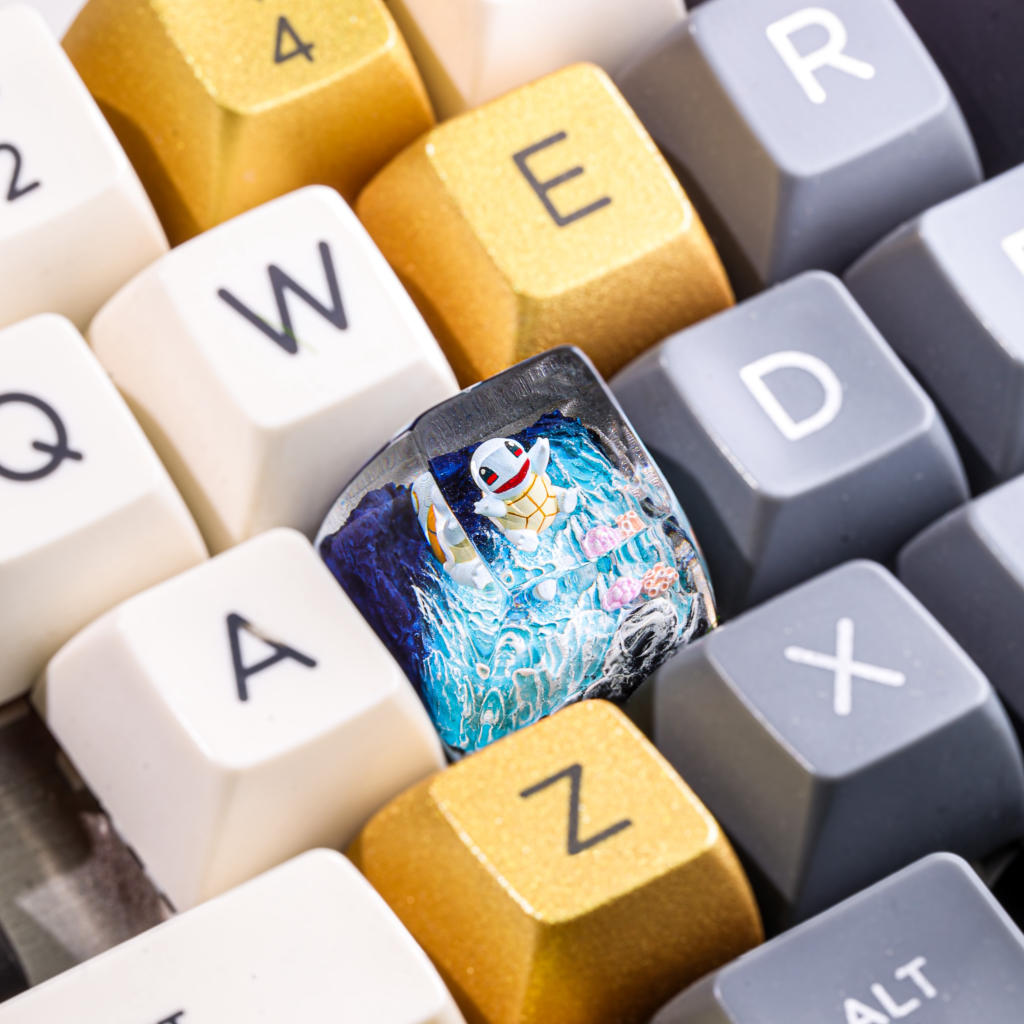 Pokémon Squirtle Artisan Keycap Ver 3 5 Handmade Squirtle Resin Keycap