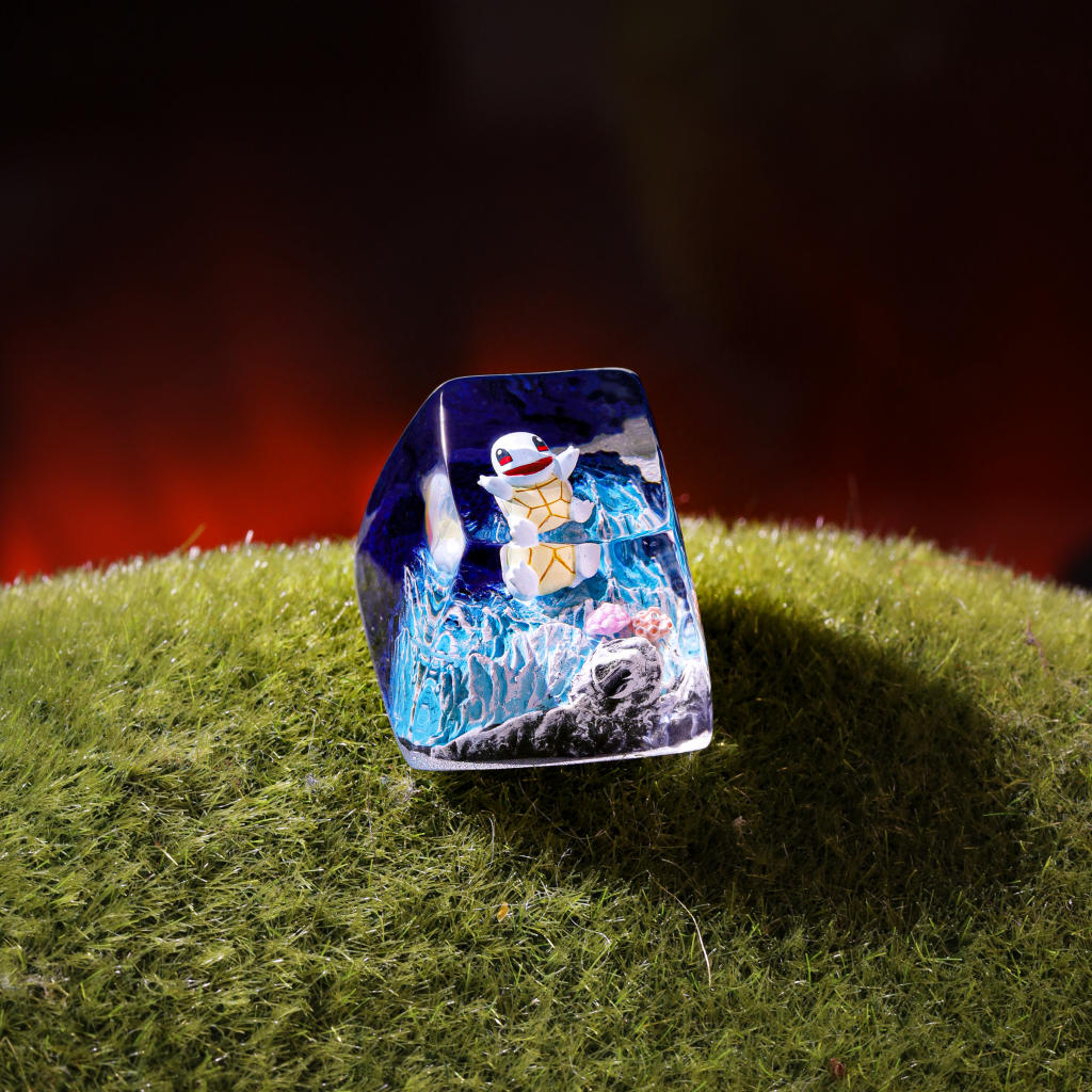 Pokémon Squirtle Artisan Keycap Ver 3 11 Pokémon Squirtle Mechanical Keyboard Keycap