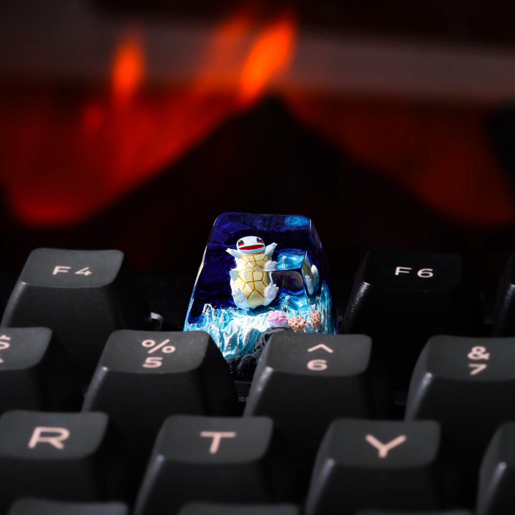 Pokémon Squirtle Artisan Keycap Ver 3 8 Pokémon Squirtle Custom Keycap